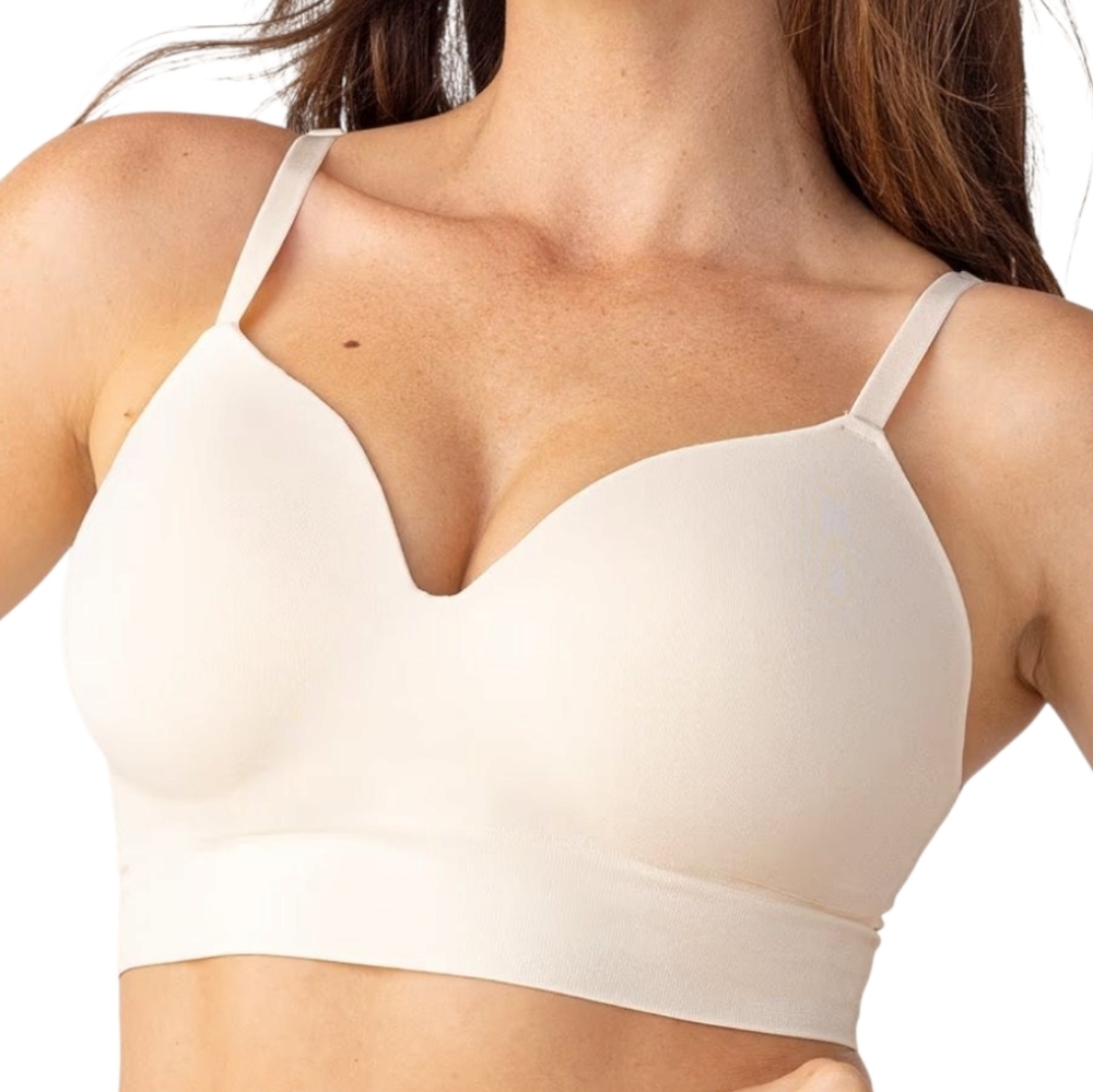 Truekind® Supportive Comfort‎ Wireless Shaping Bra 3XL Beige NWOT